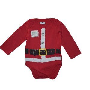 Place Santa Print Bodysuit the Perfect Gift 6-9 Months